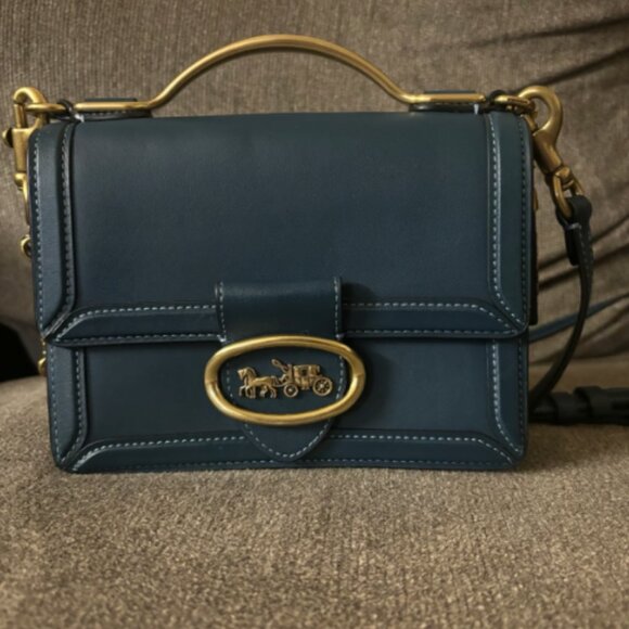 NWOT Coach Riley 18 in Peacock - Picture 1 of 10